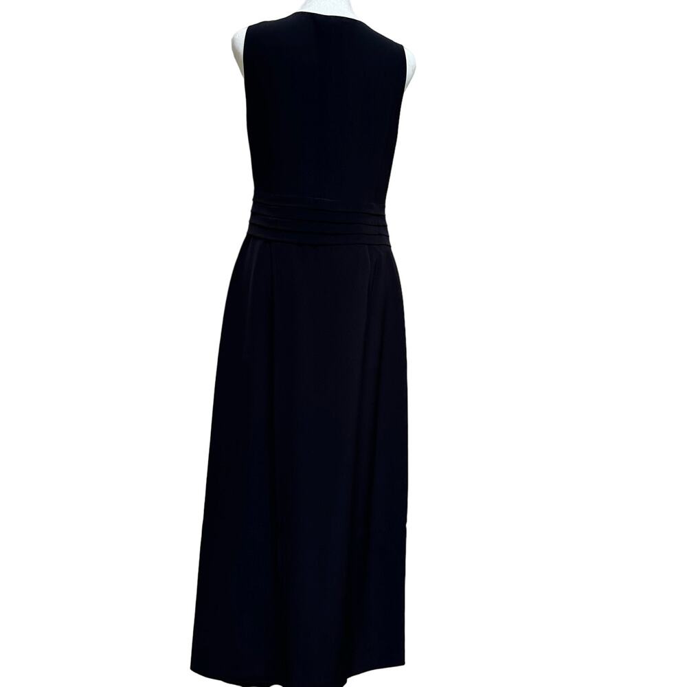 Giorgio Armani Le Collezioni Black Silk Maxi Dress Made in Italy Size 4 - Picture 4 of 7